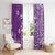 Cook Islands Window Curtain Purple Hibiscus And Stars