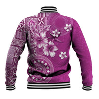 Cook Islands Baseball Jacket Fandango Hibiscus And Stars LT05 - Polynesian Pride