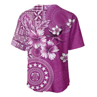 Cook Islands Baseball Jersey Fandango Hibiscus And Stars