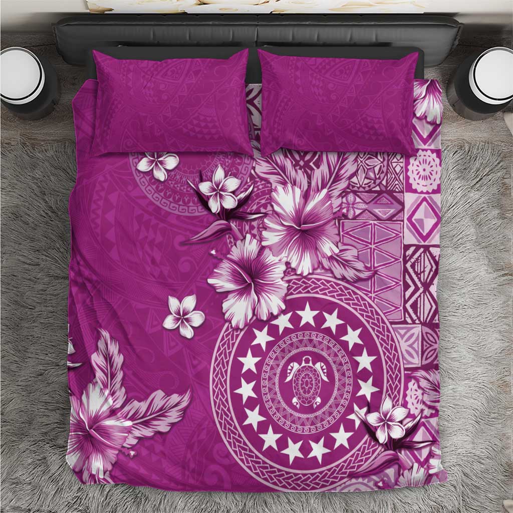 Cook Islands Bedding Set Fandango Hibiscus And Stars