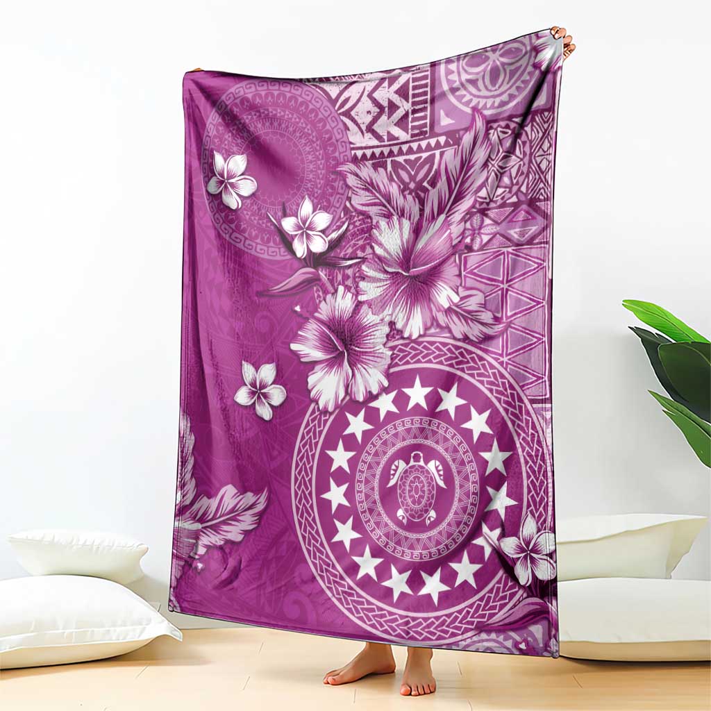 Cook Islands Blanket Fandango Hibiscus And Stars LT05 - Polynesian Pride