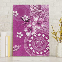 Cook Islands Canvas Wall Art Fandango Hibiscus And Stars LT05 Without Frame Fandango - Polynesian Pride