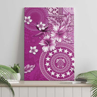 Cook Islands Canvas Wall Art Fandango Hibiscus And Stars LT05 - Polynesian Pride