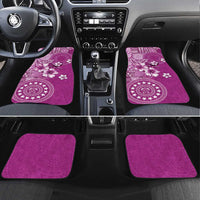 Cook Islands Car Mats Fandango Hibiscus And Stars LT05 Set 4pcs Fandango - Polynesian Pride