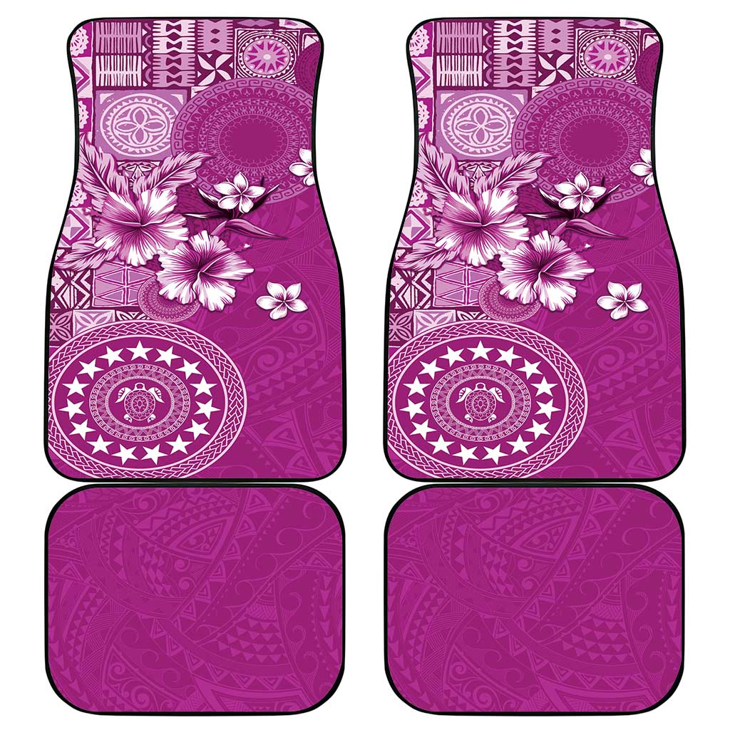 Cook Islands Car Mats Fandango Hibiscus And Stars LT05 - Polynesian Pride