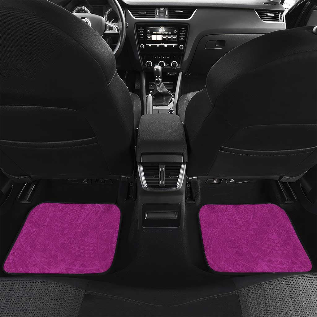 Cook Islands Car Mats Fandango Hibiscus And Stars LT05 Set 2pcs - Back Fandango - Polynesian Pride