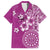 Cook Islands Family Matching Off Shoulder Maxi Dress and Hawaiian Shirt Fandango Hibiscus And Stars