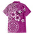 Cook Islands Family Matching Off Shoulder Maxi Dress and Hawaiian Shirt Fandango Hibiscus And Stars
