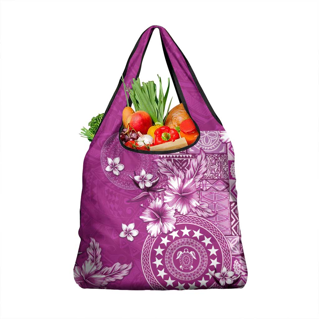 Cook Islands Grocery Bag Fandango Hibiscus And Stars