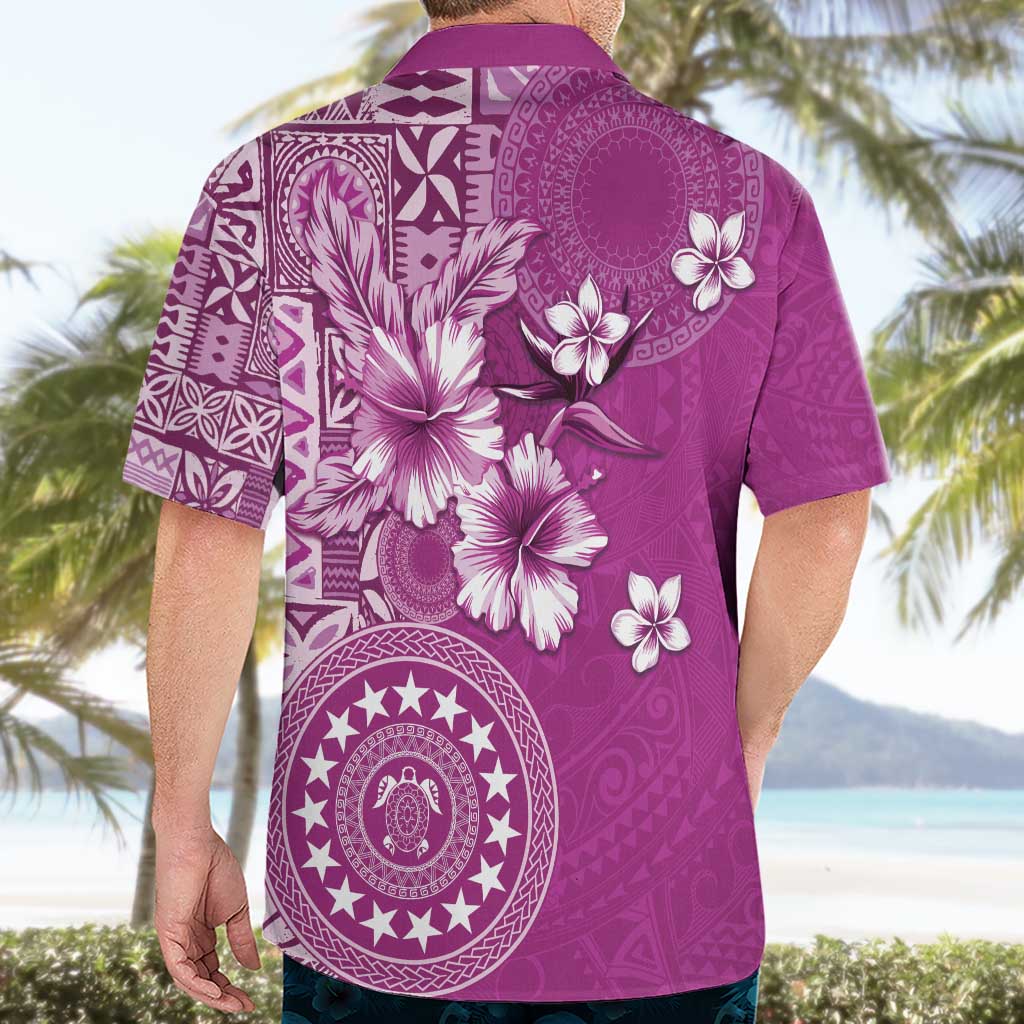 Cook Islands Hawaiian Shirt Fandango Hibiscus And Stars LT05 - Polynesian Pride