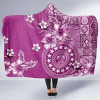 Cook Islands Hooded Blanket Fandango Hibiscus And Stars LT05 One Size Fandango - Polynesian Pride