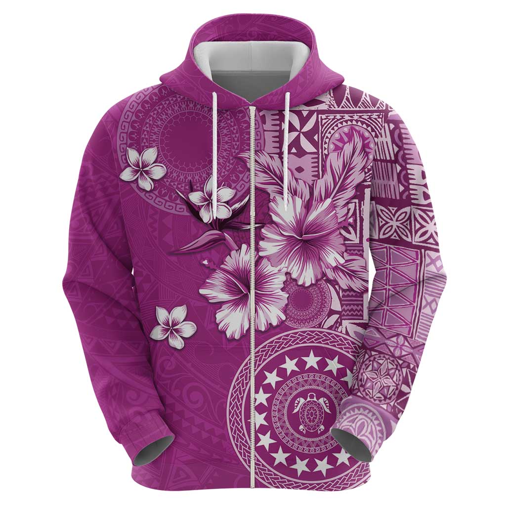Cook Islands Hoodie Fandango Hibiscus And Stars