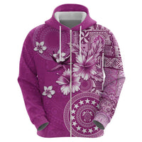 Cook Islands Hoodie Fandango Hibiscus And Stars