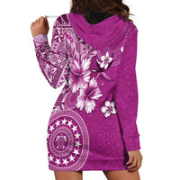 Cook Islands Hoodie Dress Fandango Hibiscus And Stars LT05 - Polynesian Pride