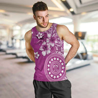 Cook Islands Men Tank Top Fandango Hibiscus And Stars LT05 Fandango - Polynesian Pride