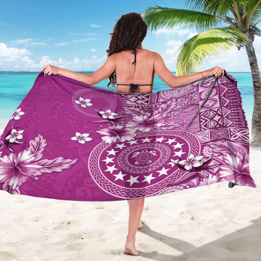 Cook Islands Sarong Fandango Hibiscus And Stars