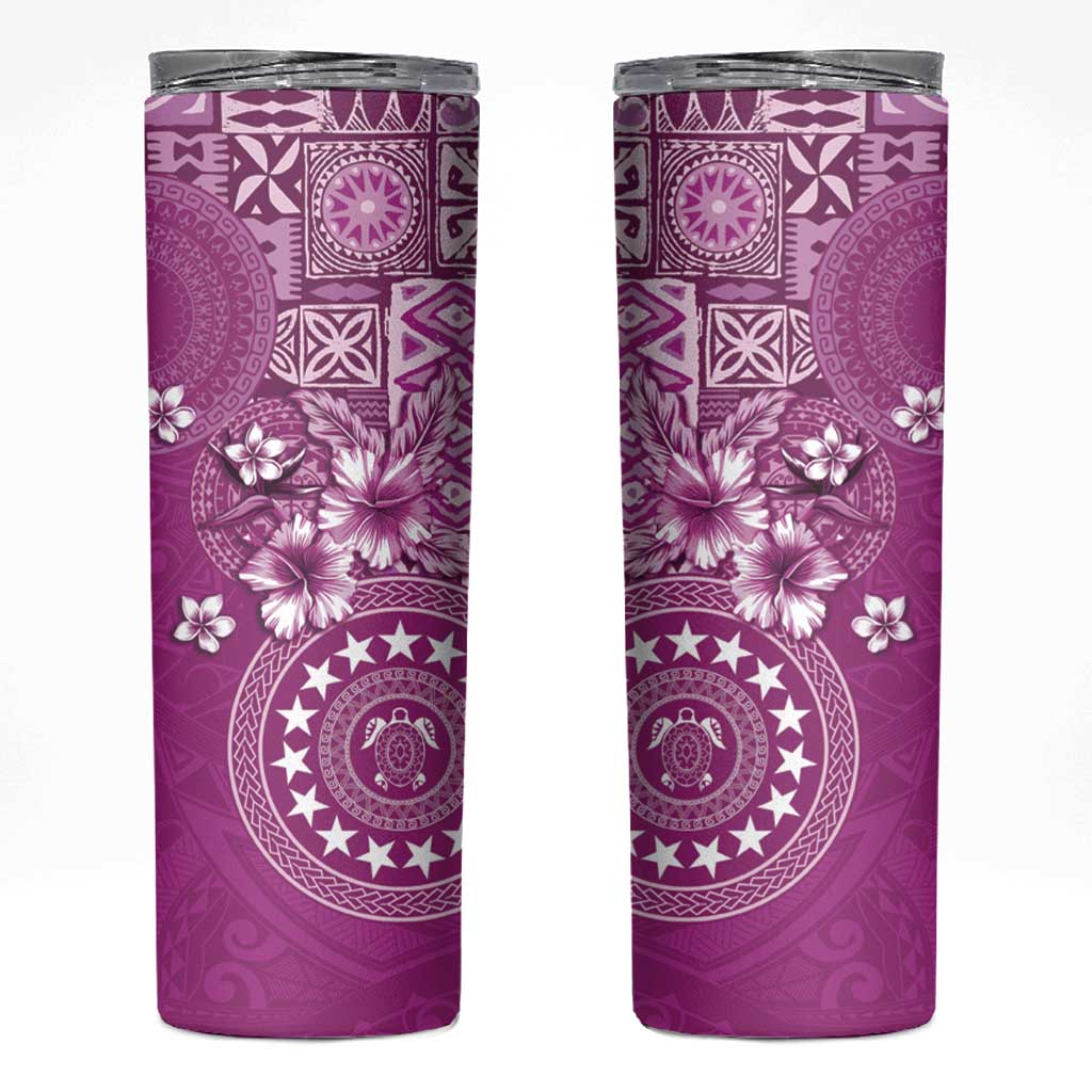 Cook Islands Skinny Tumbler Fandango Hibiscus And Stars