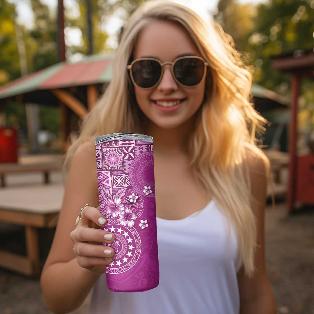 Cook Islands Skinny Tumbler Fandango Hibiscus And Stars