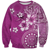 Cook Islands Sweatshirt Fandango Hibiscus And Stars LT05 Unisex Fandango - Polynesian Pride