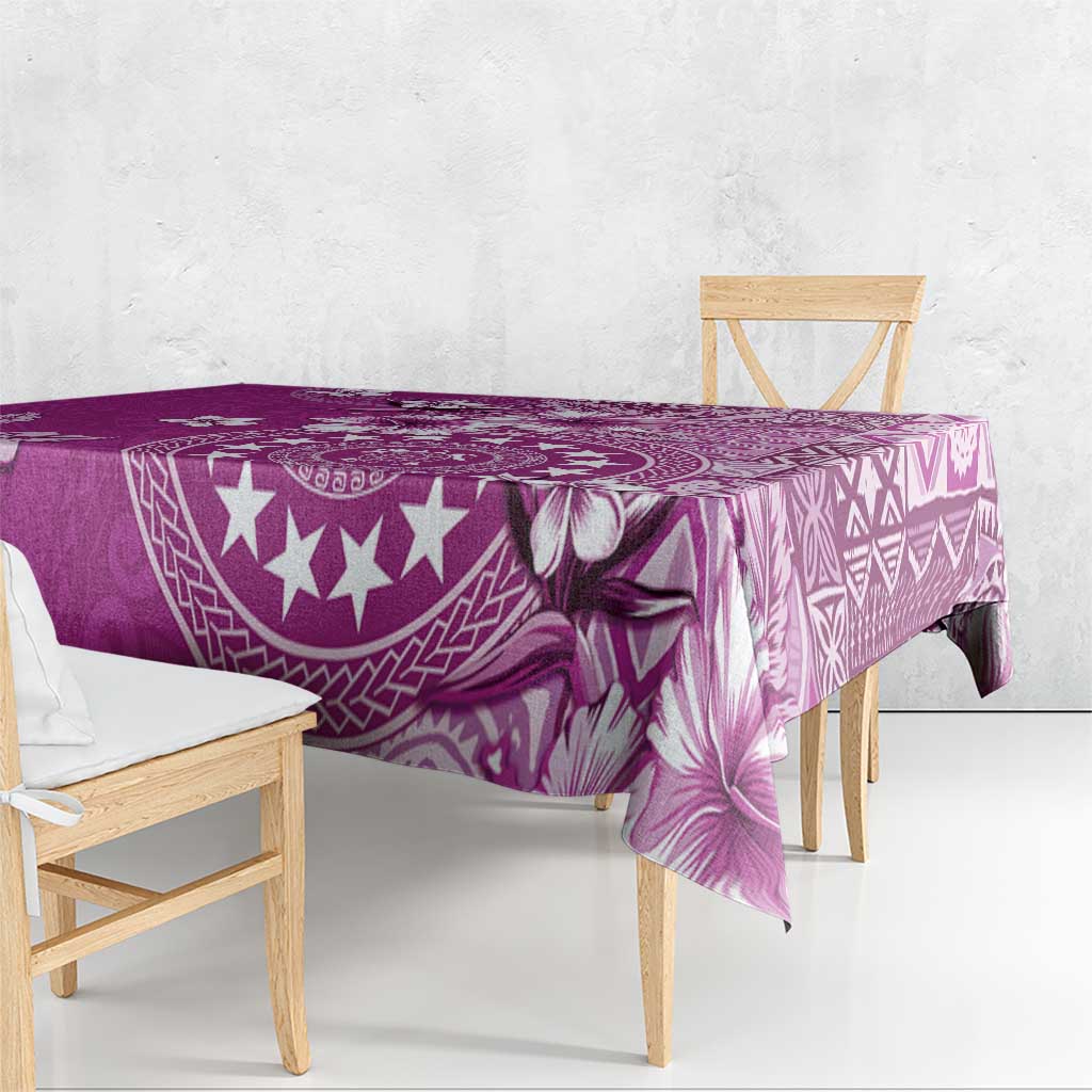 Cook Islands Tablecloth Fandango Hibiscus And Stars LT05 - Polynesian Pride