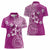 Cook Islands Women Polo Shirt Fandango Hibiscus And Stars