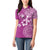 Cook Islands Women Polo Shirt Fandango Hibiscus And Stars