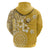 Cook Islands Hoodie Yellow Hibiscus And Stars