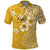 Cook Islands Polo Shirt Yellow Hibiscus And Stars