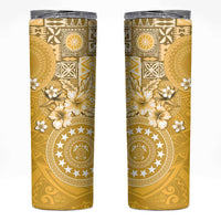 Cook Islands Skinny Tumbler Yellow Hibiscus And Stars