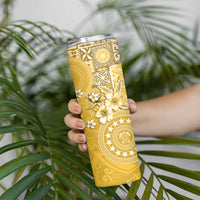 Cook Islands Skinny Tumbler Yellow Hibiscus And Stars