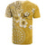 Cook Islands T Shirt Yellow Hibiscus And Stars