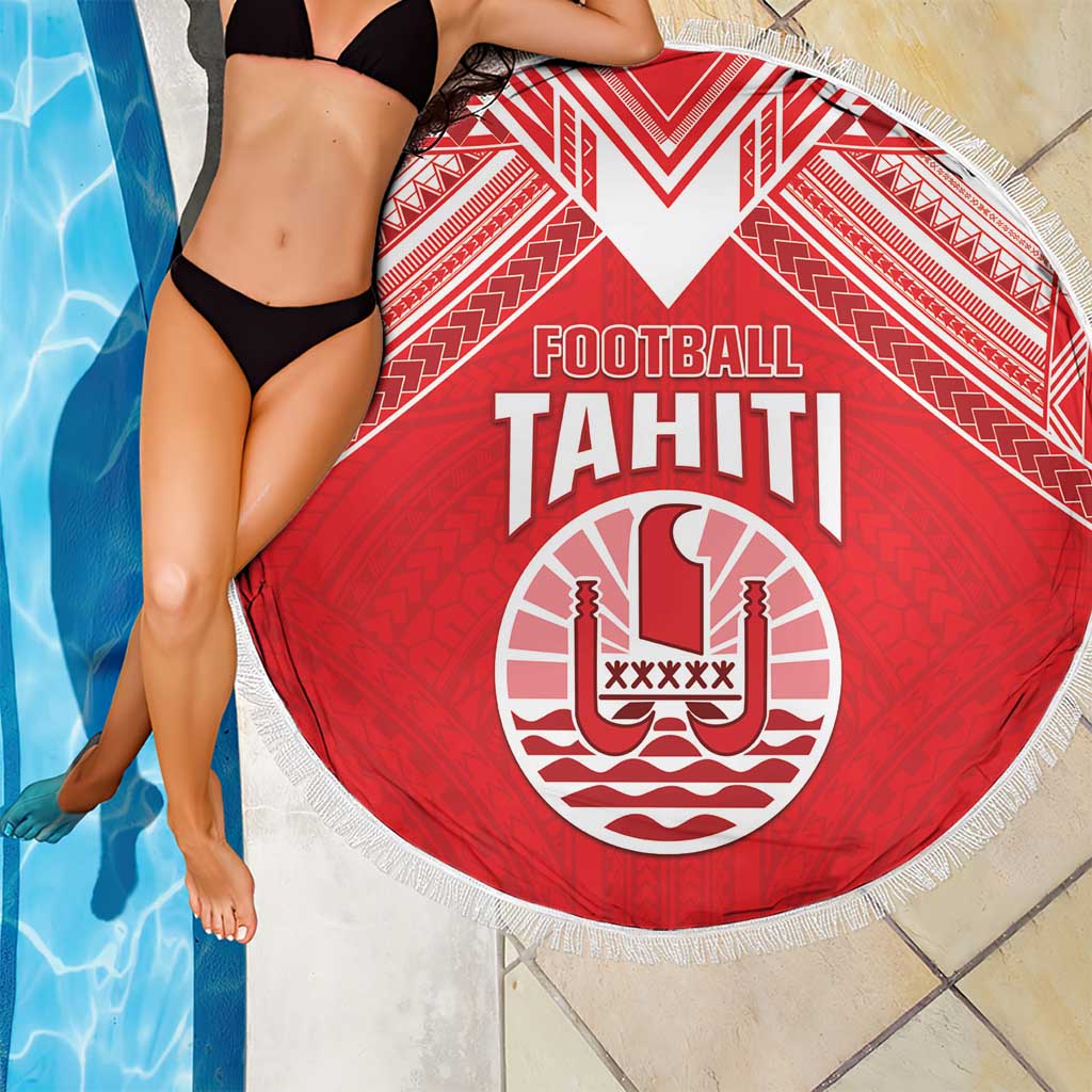 Tahiti Football Beach Blanket Coat Of Arms Polynesian Tribal Pattern