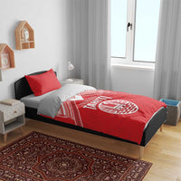 Tahiti Football Bedding Set Coat Of Arms Polynesian Tribal Pattern