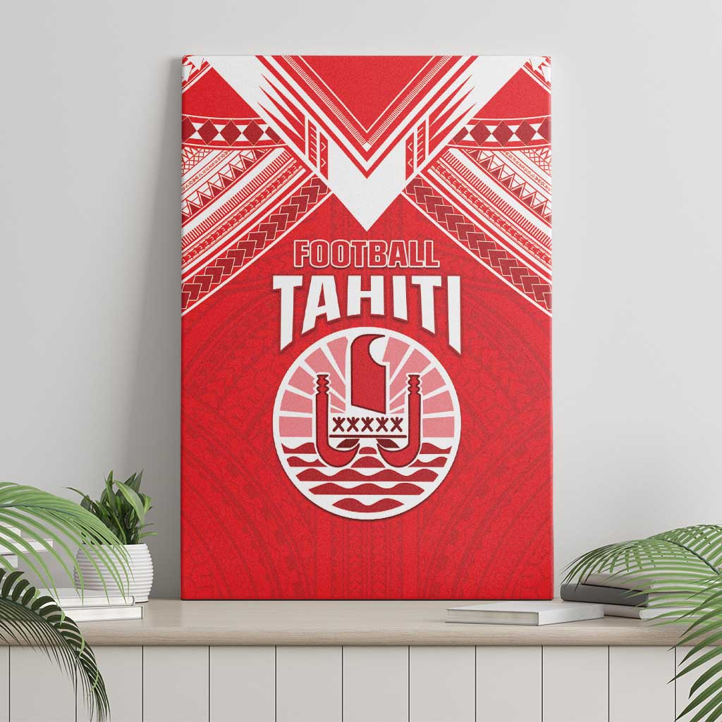 Tahiti Football Canvas Wall Art Coat Of Arms Polynesian Tribal Pattern