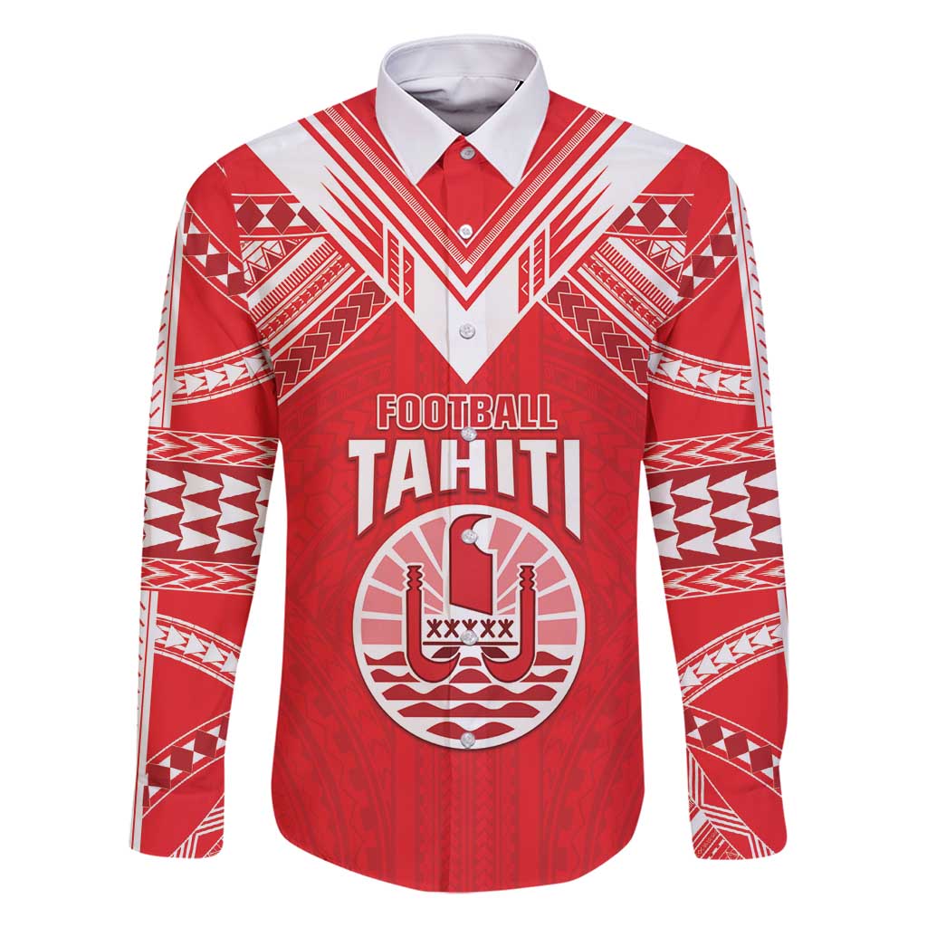 Custom Tahiti Football Family Matching Mermaid Dress and Hawaiian Shirt Coat Of Arms Polynesian Tribal Pattern