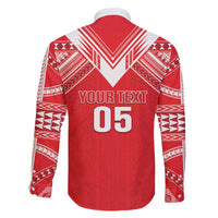 Custom Tahiti Football Family Matching Off The Shoulder Long Sleeve Dress and Hawaiian Shirt Coat Of Arms Polynesian Tribal Pattern