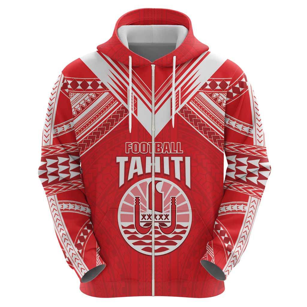 Custom Tahiti Football Hoodie Coat Of Arms Polynesian Tribal Pattern