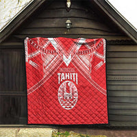Tahiti Football Quilt Coat Of Arms Polynesian Tribal Pattern