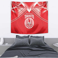 Tahiti Football Tapestry Coat Of Arms Polynesian Tribal Pattern