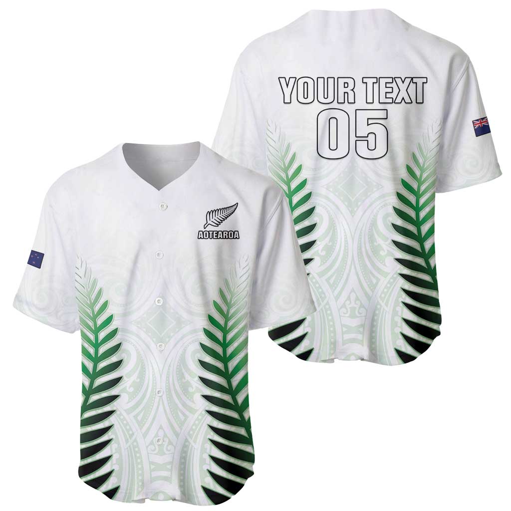 Custom New Zealand Fern Football Baseball Jersey Simple Style
