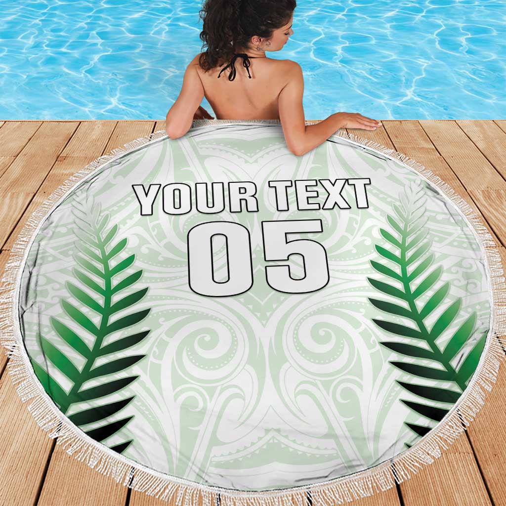Custom New Zealand Fern Football Beach Blanket Simple Style LT05 - Polynesian Pride