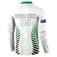 Custom New Zealand Fern Football Button Sweatshirt Simple Style LT05 - Polynesian Pride