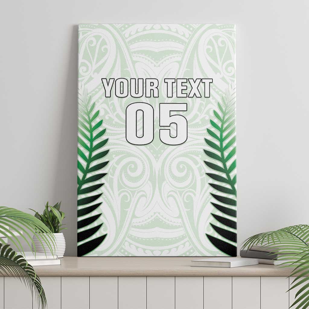 Custom New Zealand Fern Football Canvas Wall Art Simple Style LT05 - Polynesian Pride