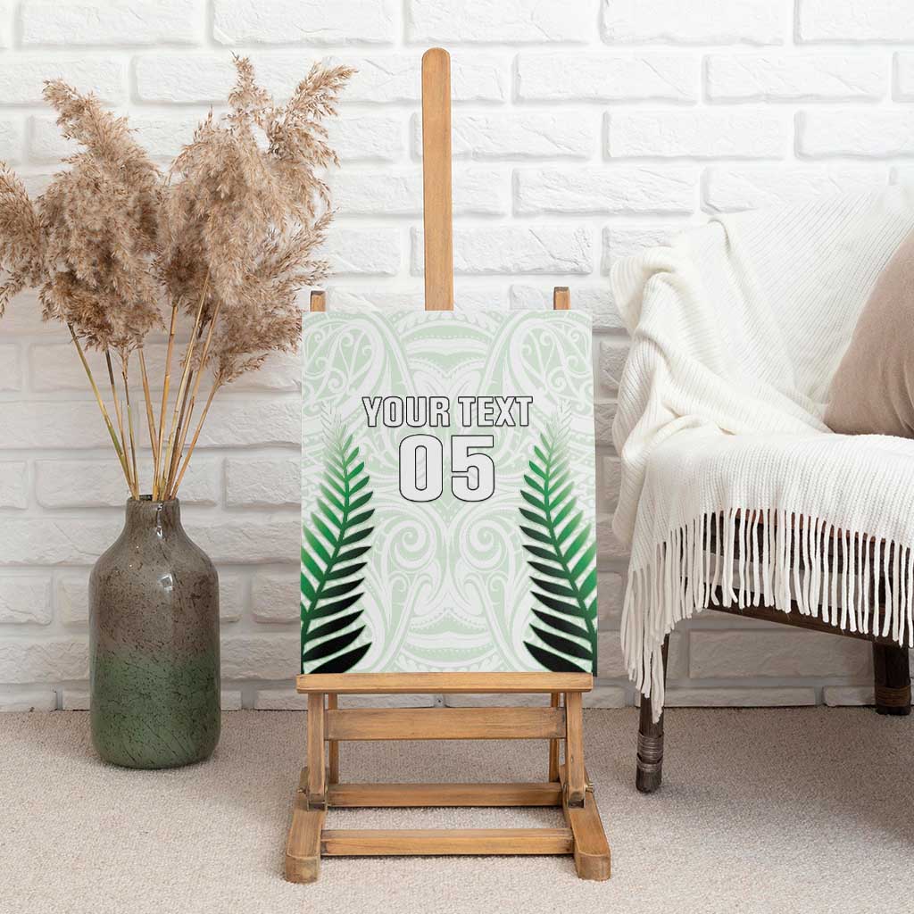 Custom New Zealand Fern Football Canvas Wall Art Simple Style LT05 - Polynesian Pride