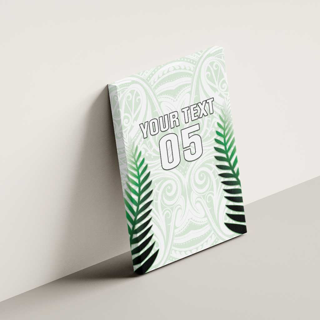 Custom New Zealand Fern Football Canvas Wall Art Simple Style LT05 - Polynesian Pride