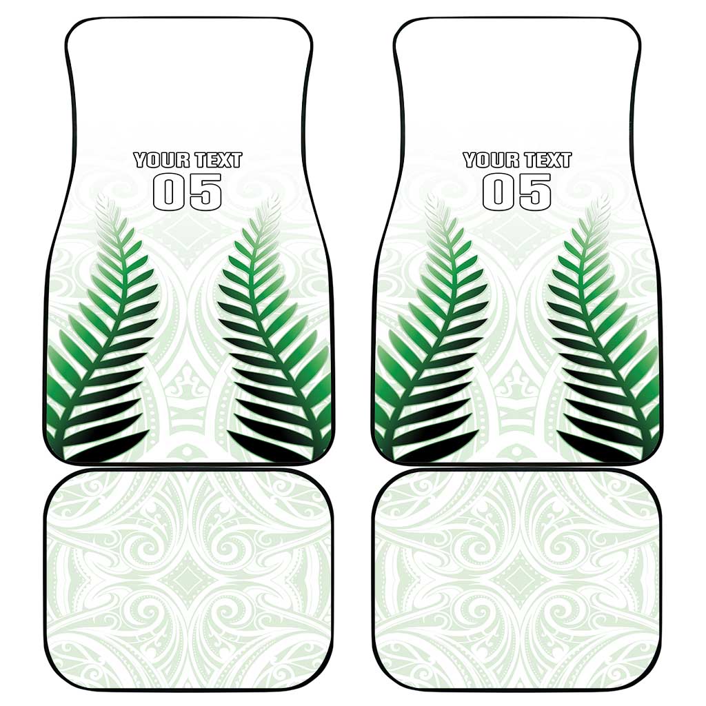 Custom New Zealand Fern Football Car Mats Simple Style LT05 - Polynesian Pride