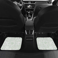 Custom New Zealand Fern Football Car Mats Simple Style LT05 Set 2pcs - Back White - Polynesian Pride