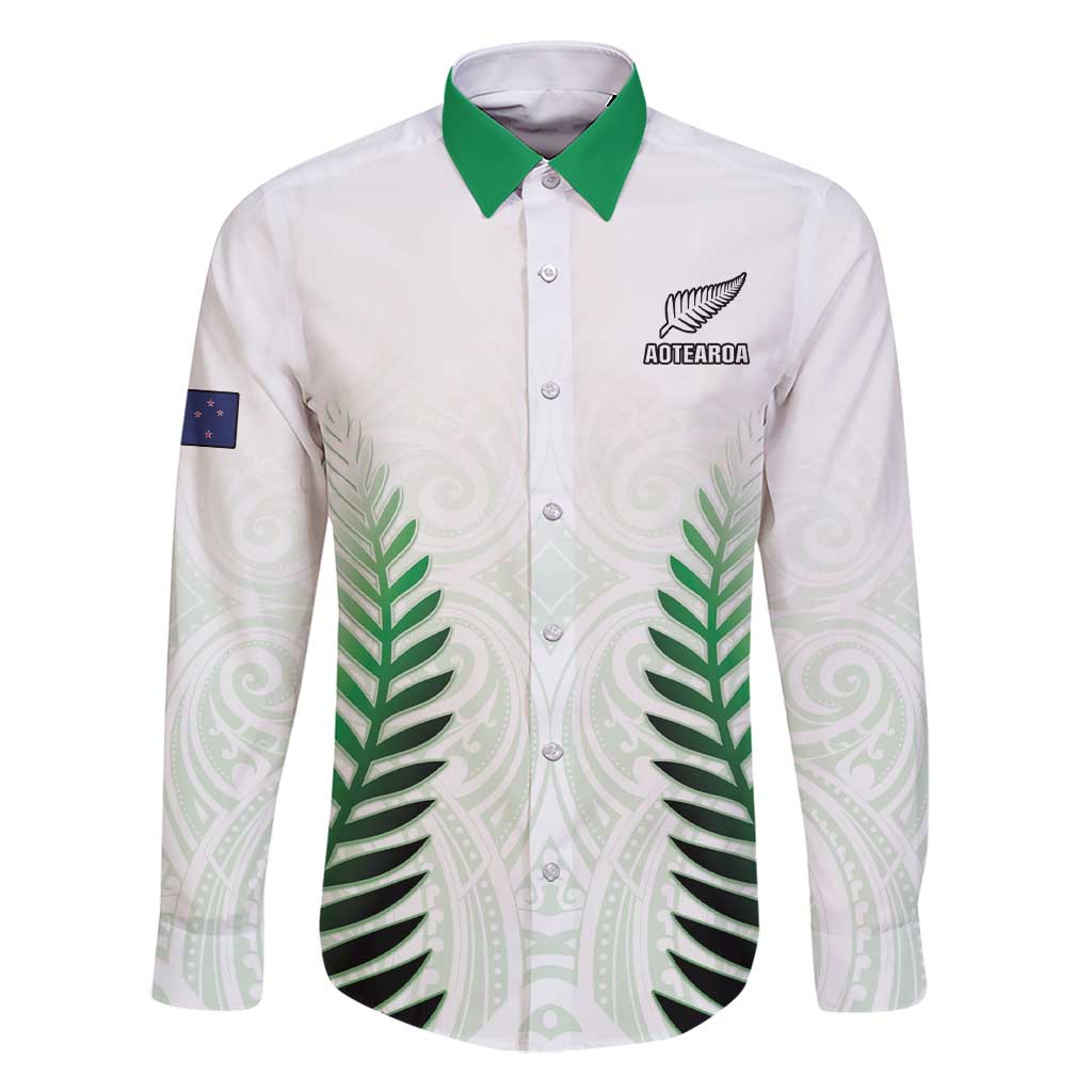 Custom New Zealand Fern Football Family Matching Short Sleeve Bodycon Dress and Hawaiian Shirt Simple Style