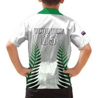 Custom New Zealand Fern Football Family Matching Tank Maxi Dress and Hawaiian Shirt Simple Style