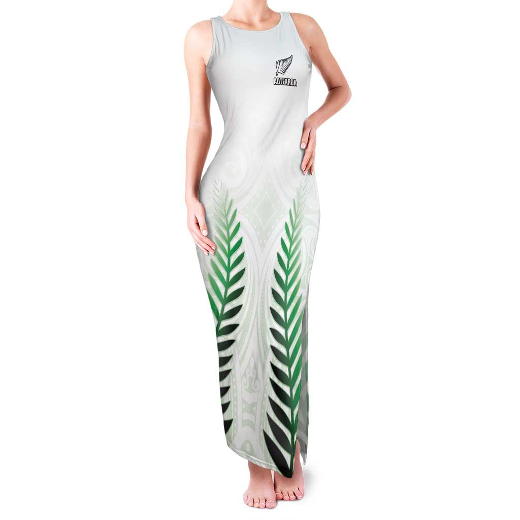 Custom New Zealand Fern Football Family Matching Tank Maxi Dress and Hawaiian Shirt Simple Style